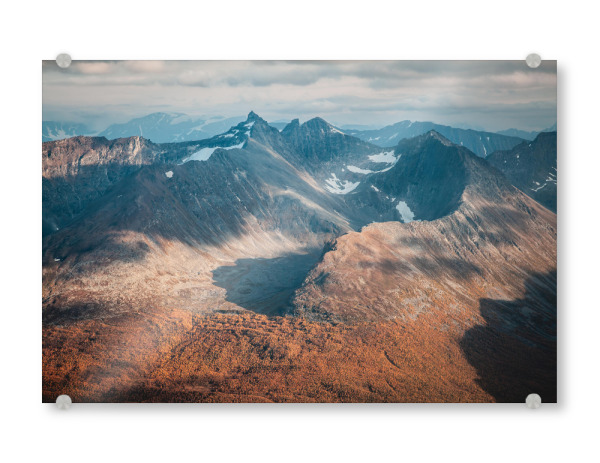 Acrylglasbild "Norwegische Berglandschaft" artboxONE - Natur,Reise - Norwegen,Berge,Gebirge,Skandinavien,Lyngen,Landschaftsfoto,Naturfoto