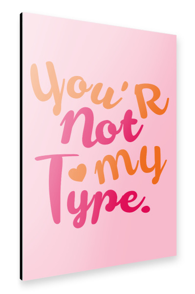 Alu-Dibond "Kontrast der Herzen" 30x20 cm artboxONE