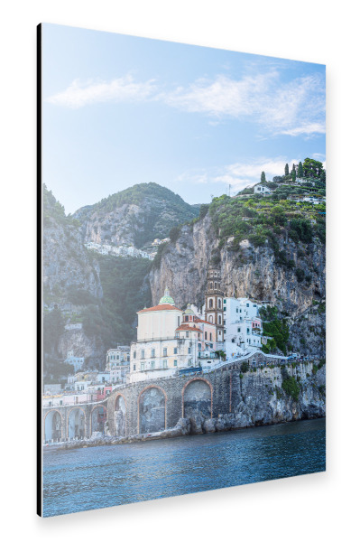 Alu-Dibond "Atrani und Berge" 30x20 cm artboxONE