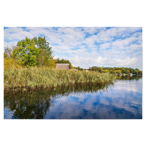 Poster "Bootshäuser und Schilf" artboxONE - Natur,Reise,Architektur