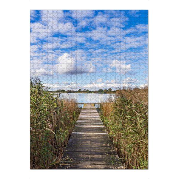 Puzzle Ravensburger "Steg und Schilf in Serrahn" artboxONE - Natur,Reise