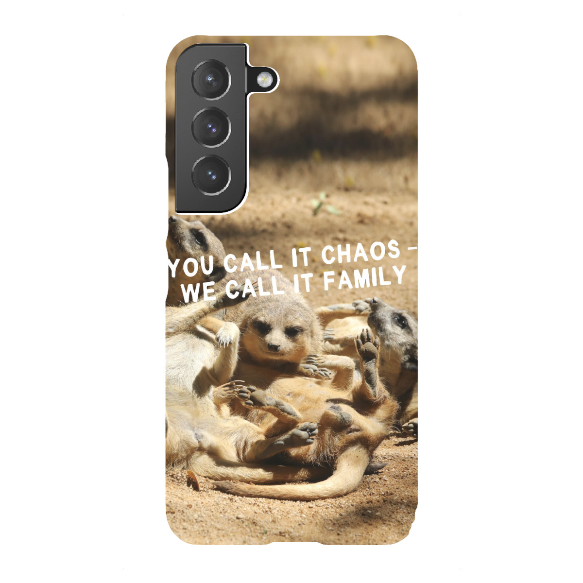 "Erdmännchen – We call it Family"für Samsung Galaxy - Premium-Case Handyhülle artboxONE