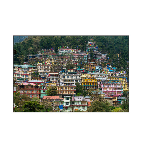 artboxONE Puzzle "Die Stadt Dharamsala in Indien" artboxONE - Städte,Architektur - Dharamsala,Indien,Stadt,Haus,Häuser,Bunt - Bild dharamsala