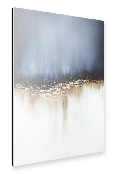 Alu-Dibond "Abstrakte blaue Boho-Struktur" 30x20 cm artboxONE