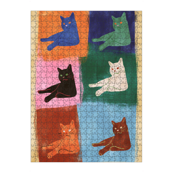 Puzzle Ravensburger "Pop Cats von TAS" artboxONE - Natur,Tiere,Abstrakt