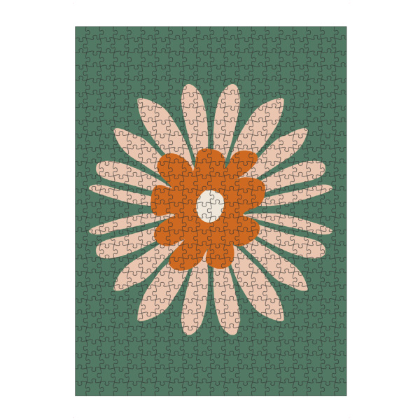 artboxONE Puzzle "Vibrant flower orange" artboxONE - Floral