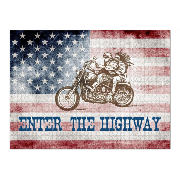 Puzzle Ravensburger "Enter The Highway" artboxONE - Reise,Automobile,Reise / Länder,Für Papa