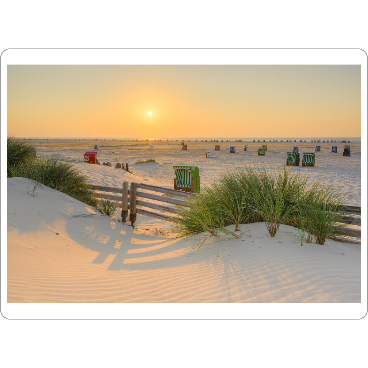 Tischset "Strand in Norddorf auf Amrum" artboxONE - Natur,Reise,Reise / Strand und Meer