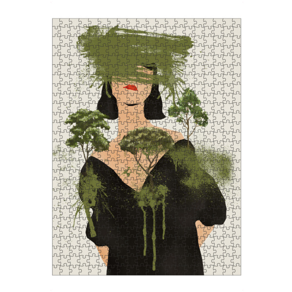 Puzzle Ravensburger "Kein Leben ohne Wälder von TAS" artboxONE - Natur,Floral,Abstrakt