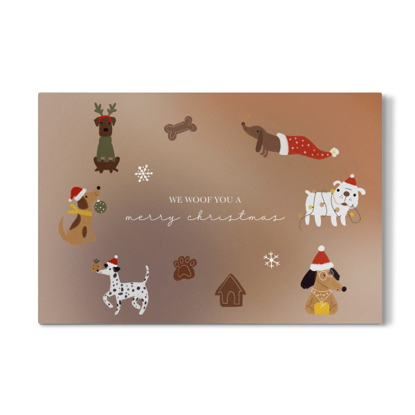 Galerie-Print "We woof you a merry christmas" 30x20 cm artboxONE