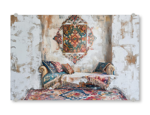 Acrylglasbild "Mediterrane Beton Malerei" artboxONE - Natur,Floral,Abstrakt