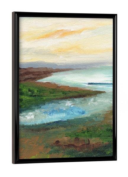 Poster mit schwarzem Rahmen "Coastal-scape" artboxONE - Natur,Abstrakt