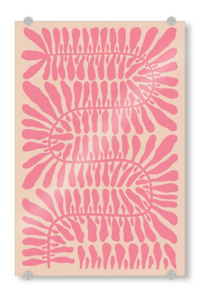 Acrylglasbild "Galitsyna - Hundred Leaves Pink" artboxONE - Natur,Floral