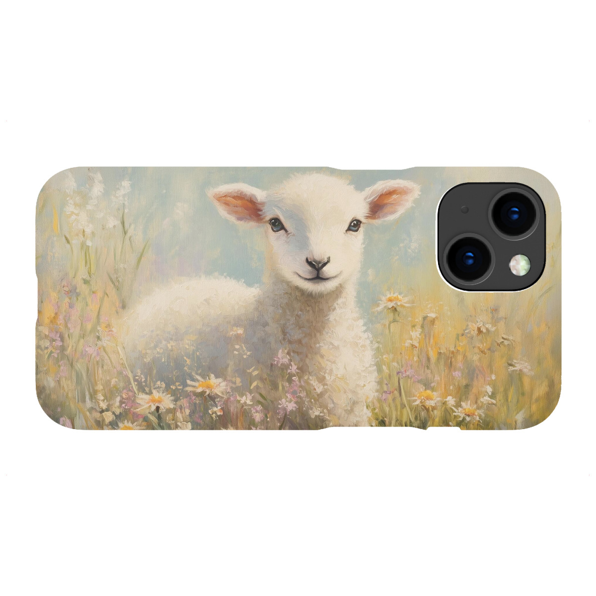 iPhone "Baby-Lamm im Feld" Premium-Case Handyhülle artboxONE