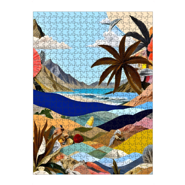 Puzzle Ravensburger "Der strandgebundene Surrealist" artboxONE - Reise,Floral,Reise / Strand und Meer