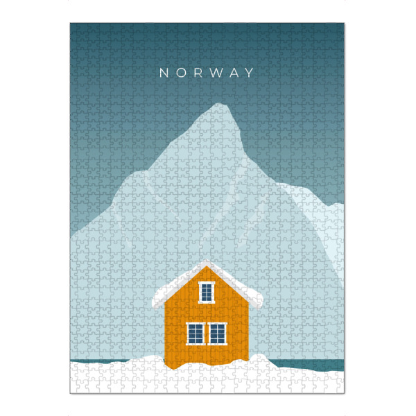 Puzzle Ravensburger "Norway - Norwegen im Winter" artboxONE - Natur,Reise,Architektur,Reise / Strand und Meer,Reise / Länder