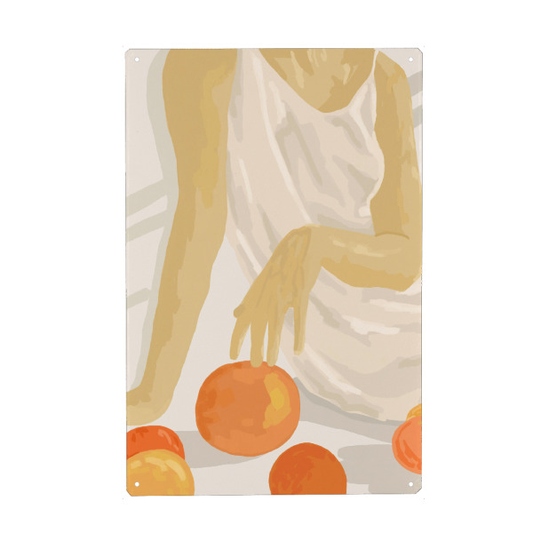 Holzbild "Tangerine Grace" artboxONE - Abstrakt,Menschen