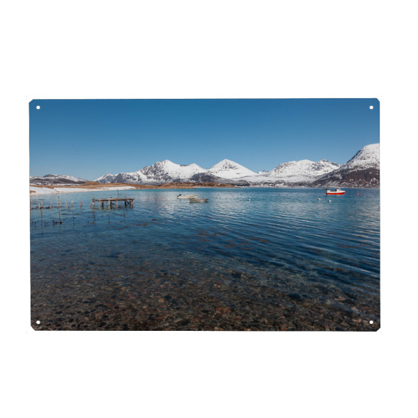Holzbild "Norwegen im Winter" artboxONE - Natur,Reise / Länder