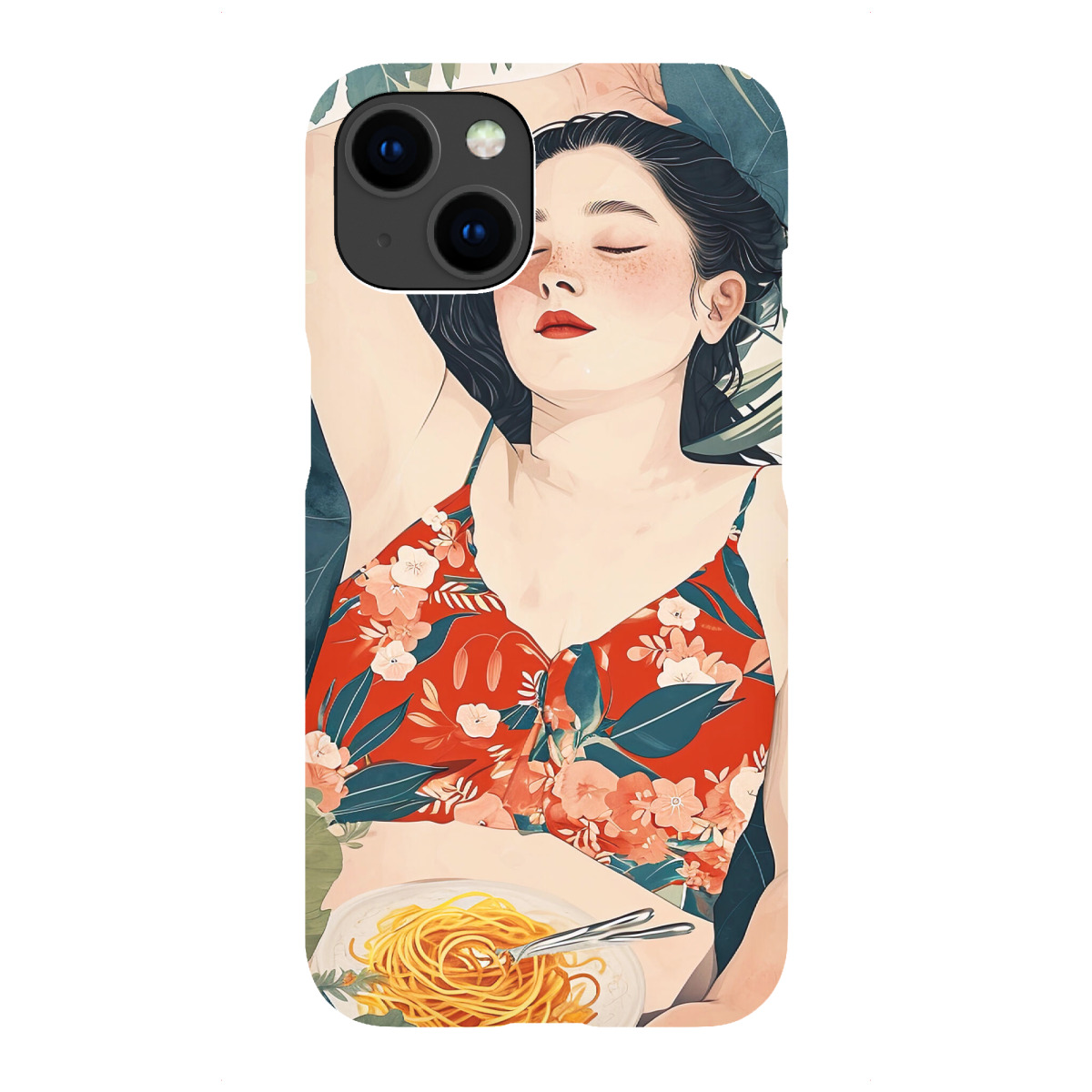 iPhone "Spaghetti-Zeit" Premium-Case Handyhülle artboxONE