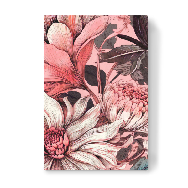 Leinwandbild "Blumenblätter Kunst R" artboxONE - Natur,Floral - Natur,Blumen,Blumen,Botanisch,Blätter,Blatt,Blumen