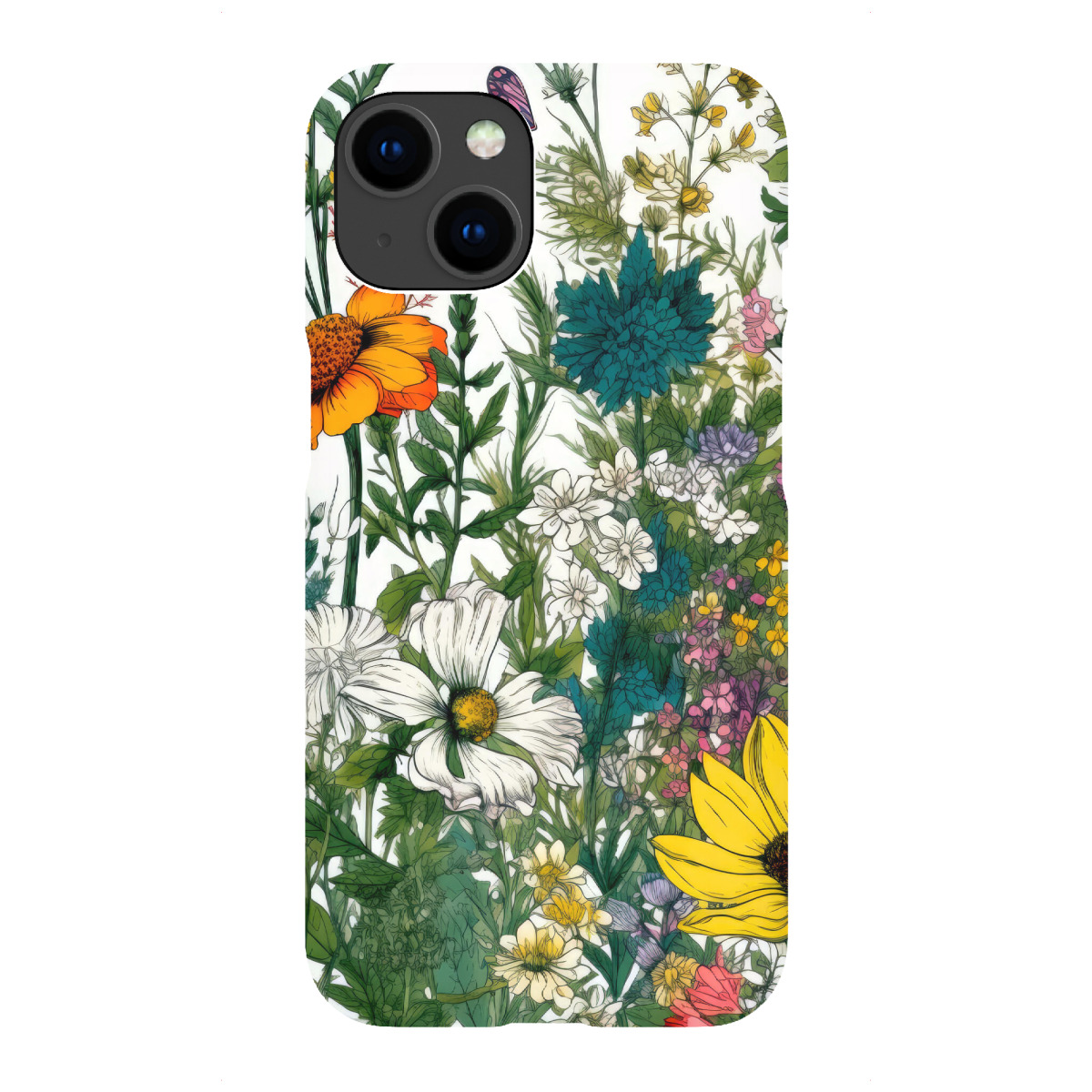 "Wiese voller Blumen AD"für iPhone - Premium-Case Handyhülle artboxONE