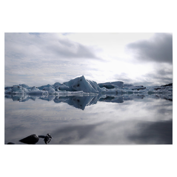 Poster "Gletscherlagune - Jökulsárlón" artboxONE - Natur,Reise,Abstrakt,Reise / Länder