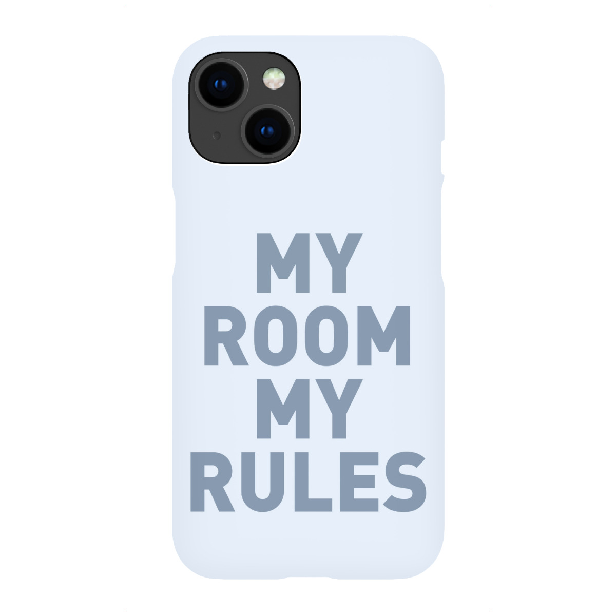 iPhone "My Room my Rules - Schild Hellblau" Premium-Case Handyhülle artboxONE
