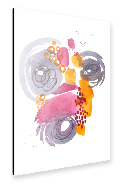 Alu-Dibond "Watercolor Flow" 30x20 cm artboxONE