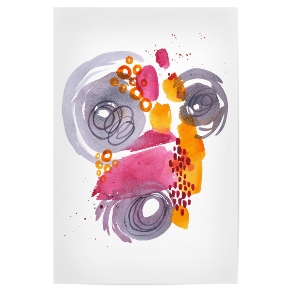 Poster 30x20 cm "Watercolor Flow" artboxONE - Abstrakt - Watercolor,Abstrakt,Abstrakte kunst,Aquarell,Colorful,Dekorative kunst