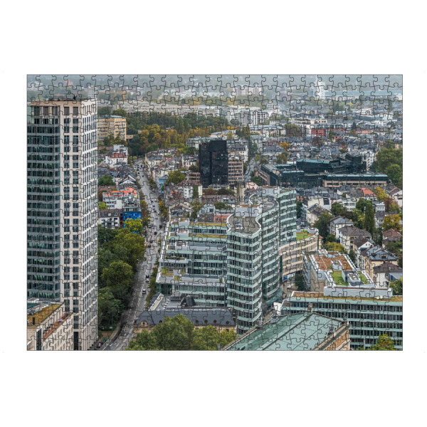 Puzzle Ravensburger "Frankfurt Panorama der Metropole" artboxONE - Architektur,Geometrie,Städte / Frankfurt
