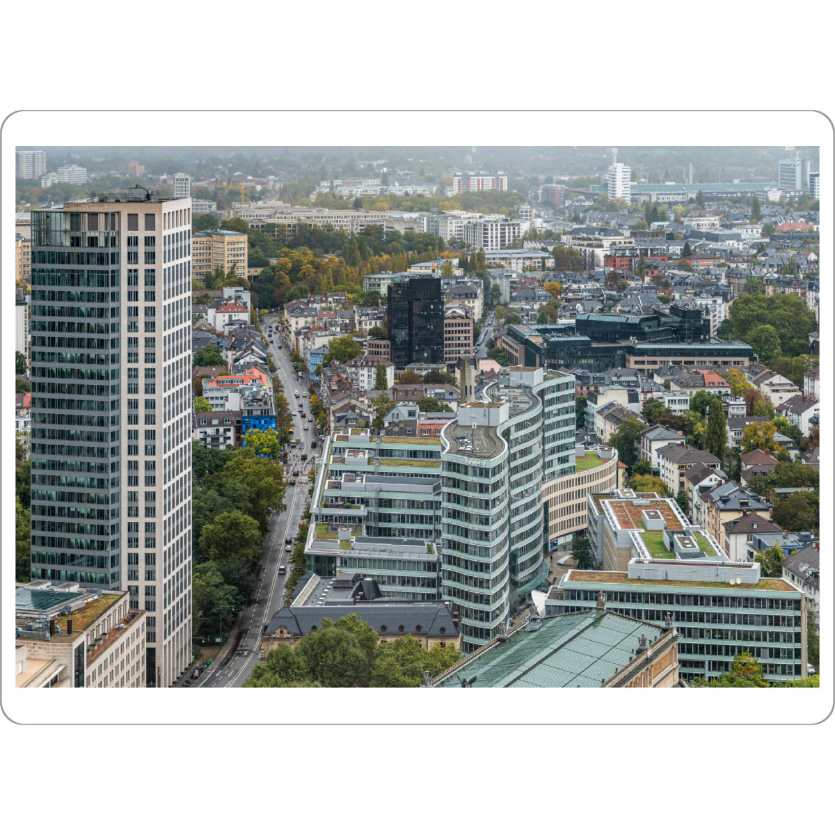 Tischset "Frankfurt Panorama der Metropole" artboxONE - Architektur,Geometrie,Städte / Frankfurt