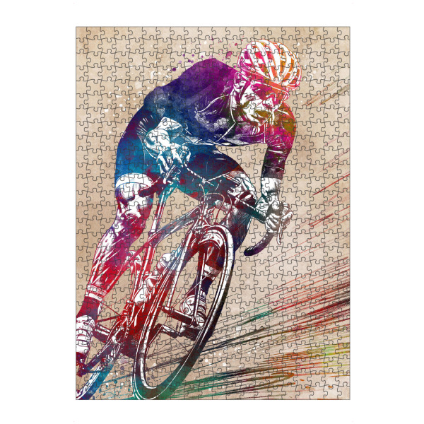 Puzzle Ravensburger "Radsportkunst AE" artboxONE - Sport,Sport / Sommerspiele - Fahrrad,Radfahren,Fahrrad,Biker,Radfahrer,Grafik,Sport