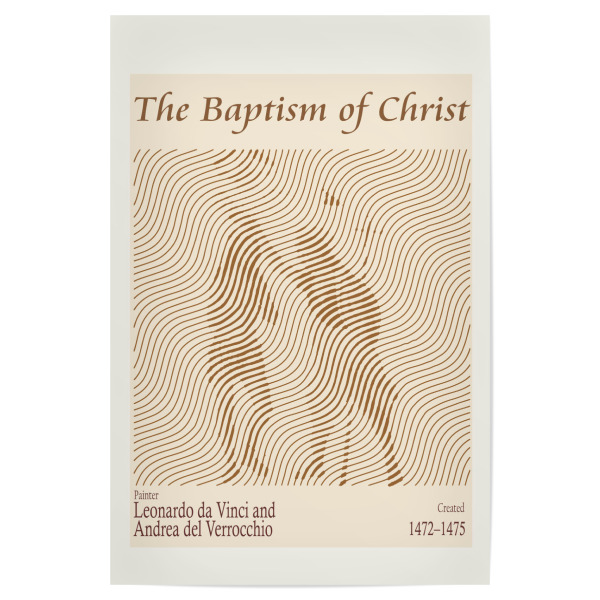 Poster "Taufe Christi (1472–1475)" artboxONE - Abstrakt