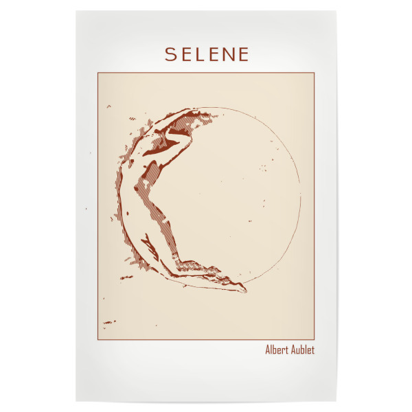 Poster 30x20 cm "Selene von Albert Aublet (1880)" artboxONE - Abstrakt