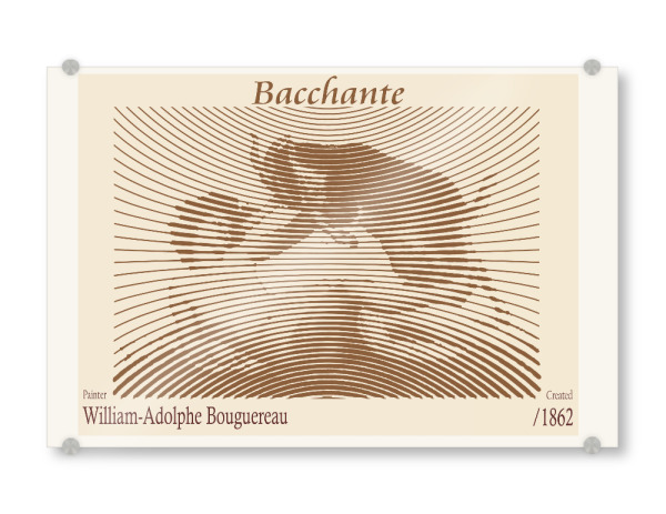 Acrylglasbild "Bacchantin – Adolphe Bouguereau" artboxONE - Abstrakt