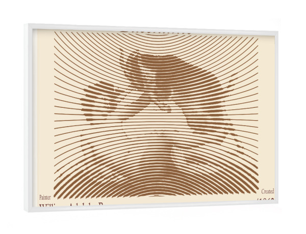 Poster mit weißem Rahmen "Bacchantin – Adolphe Bouguereau" artboxONE - Abstrakt