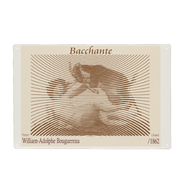 Holzbild "Bacchantin – Adolphe Bouguereau" artboxONE - Abstrakt