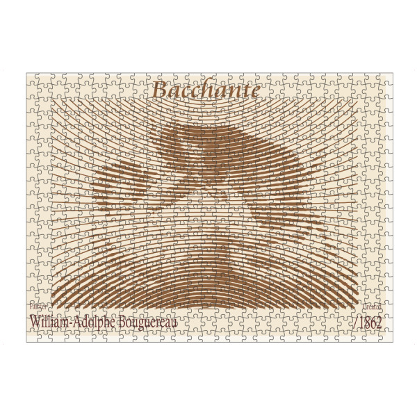 Puzzle Ravensburger "Bacchantin – Adolphe Bouguereau" artboxONE - Abstrakt