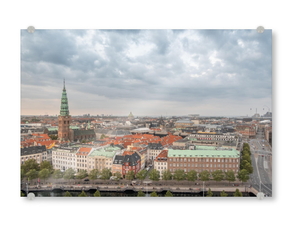 Acrylglasbild "Kopenhagen Stadtansicht" artboxONE - Städte,Städte / København - Dänemark,Skandinavien,Nikolaj,Kunsthal,Kunstmuseum,Stadtzentrum