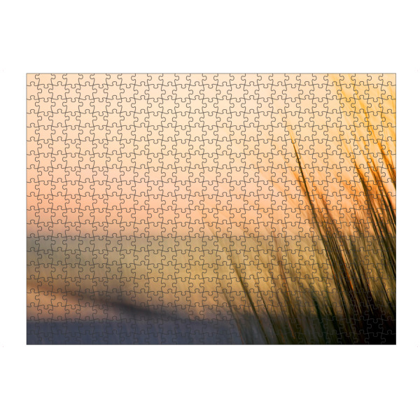 Puzzle Ravensburger "Dünengras" artboxONE - Natur,Reise / Strand und Meer - Meer,Ostsee,Küste,Düne,Gras,Abendlicht - Bild meer
