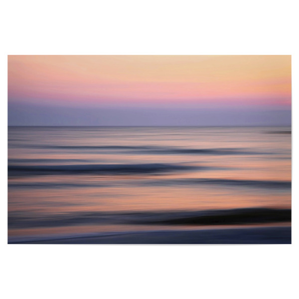 Poster "Farbenmeer" artboxONE - Reise / Strand und Meer - Meer,Abend,Bunt.,Strand,Licht,Blau,Lila,Rot
