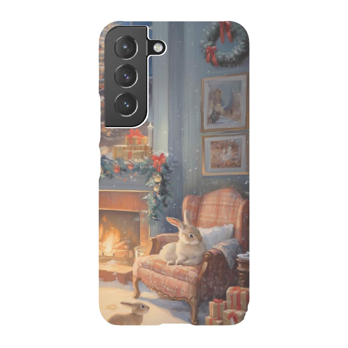 Samsung Galaxy "Kaninchen zu Weihnachten" Premium-Case Handyhülle artboxONE