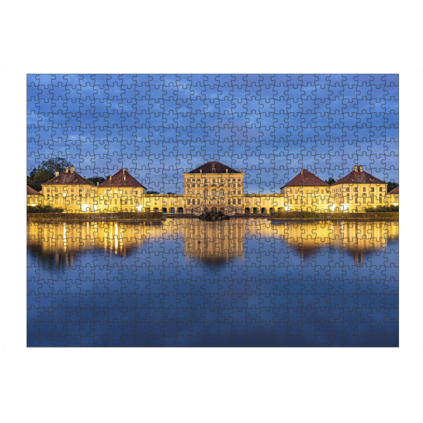 artboxONE Puzzle "Nymphenburg" artboxONE - Architektur - Bayern,Deutschland,München,Hauptstadt,Schloss,Nymphenburg,Blaue stunde,Nachts