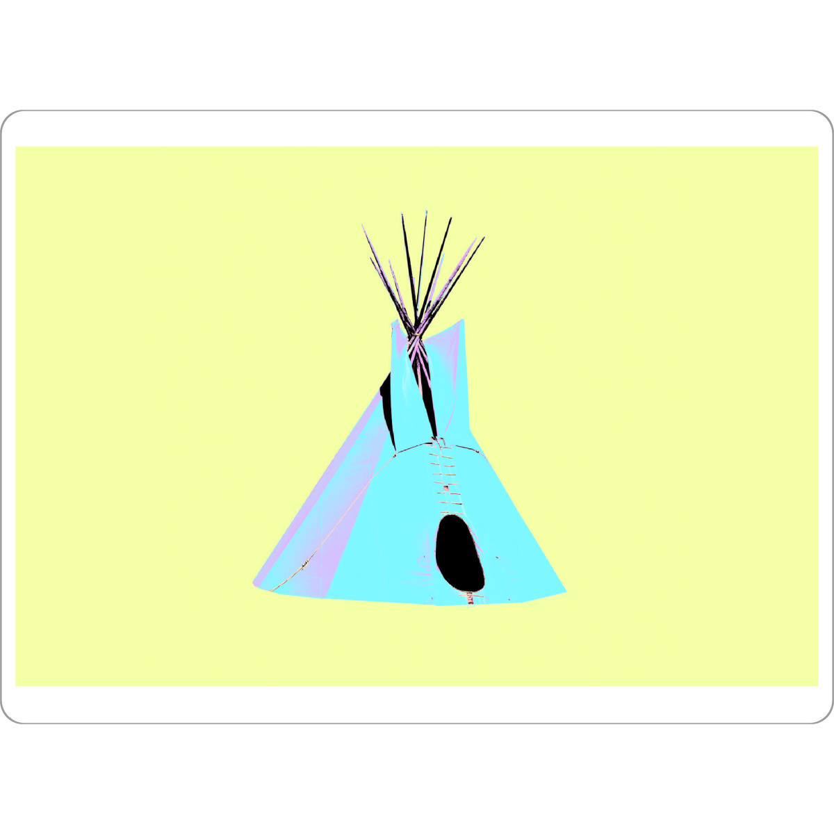 Tischset "Teepee Pop Art" artboxONE - Reise,Für Kinder,Reise / Länder