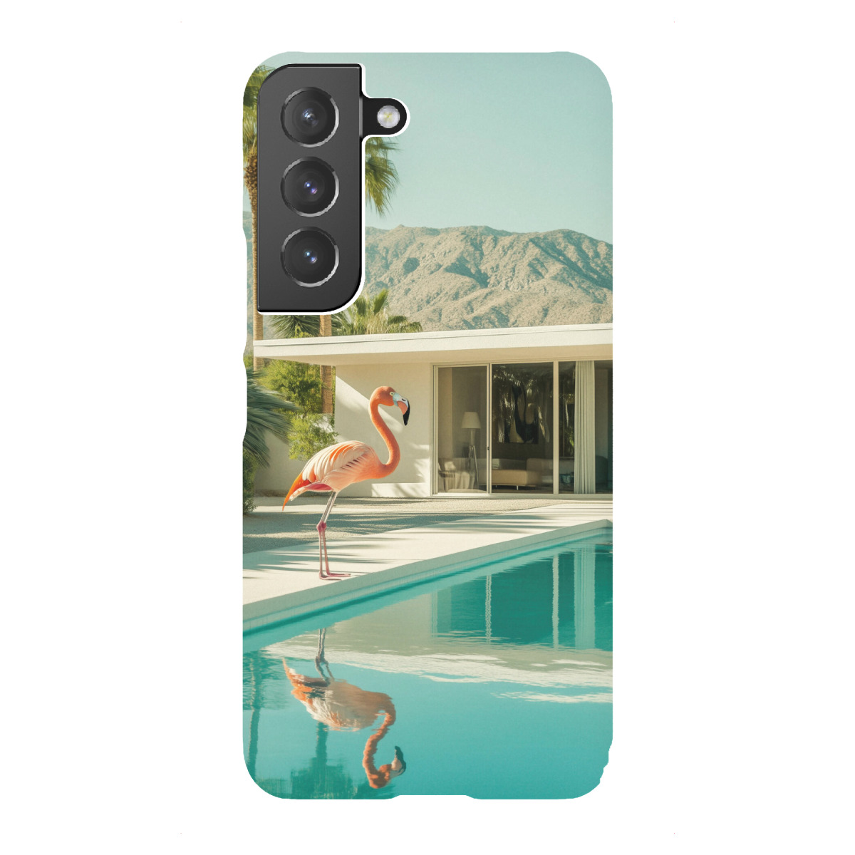 Samsung Galaxy "Flamingo am Pool Art" Premium-Case Handyhülle artboxONE
