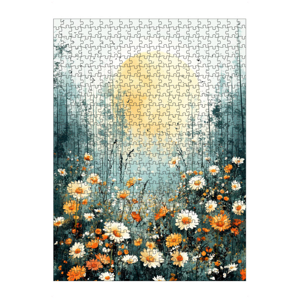 artboxONE Puzzle "Wiese voller Blumen D (matart)" artboxONE - Natur,Floral - Blumen,Wiese,Natur,Modern,Kunst - Bild blumen