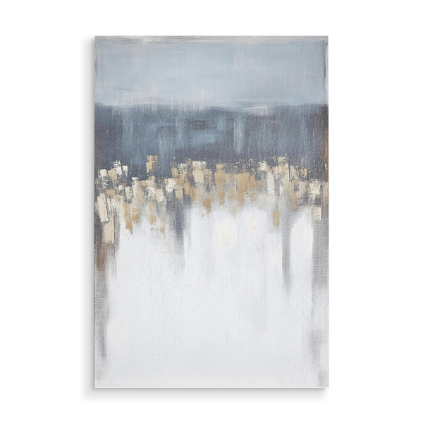 Holzbild "Abstrakte Felder in Pastell" artboxONE - Natur,Abstrakt,Marmor