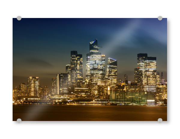 Acrylglasbild "NYC Skyline mit Hudson Yards" artboxONE - Städte / New York,Reise,Architektur