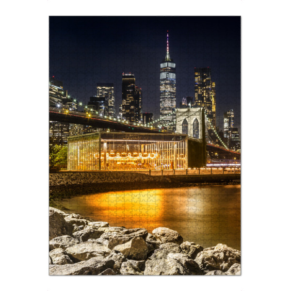 Puzzle Ravensburger "Manhattan Impression aus Brooklyn" artboxONE - Städte / New York,Reise,Architektur