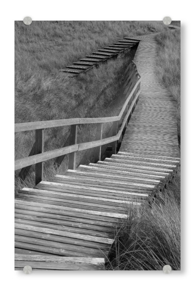 Acrylglasbild "Holztreppe in den Dünen" artboxONE - Natur,Reise,Architektur - Insel amrum,Amrum,Nordseeküste,Dünen